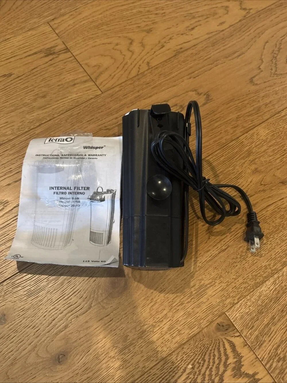 TETRA Whisper 2-10i Internal Power Filter for a 10 Gallon Aquarium New No Box